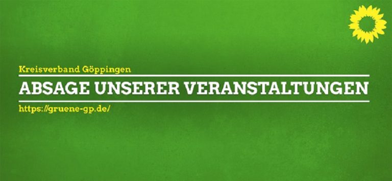 Absage unserer Veranstaltungen