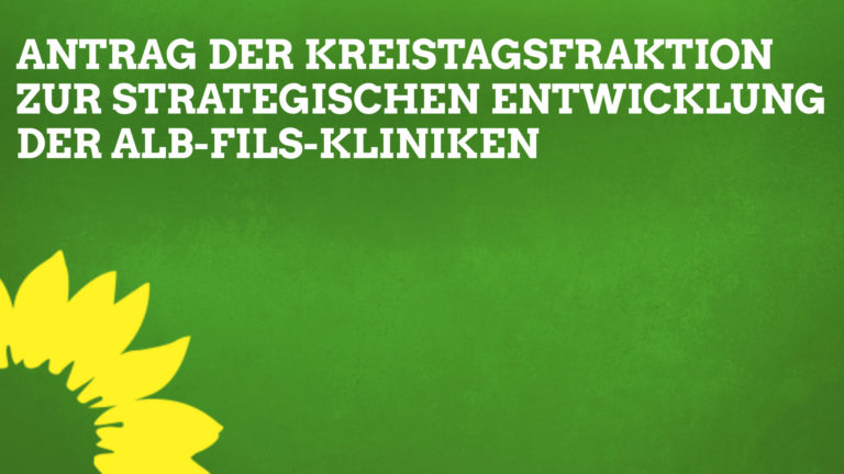 Antrag der Kreistagsfraktion von Bündnis 90 / Die Grünen zur TOP 1 am 2.10.20