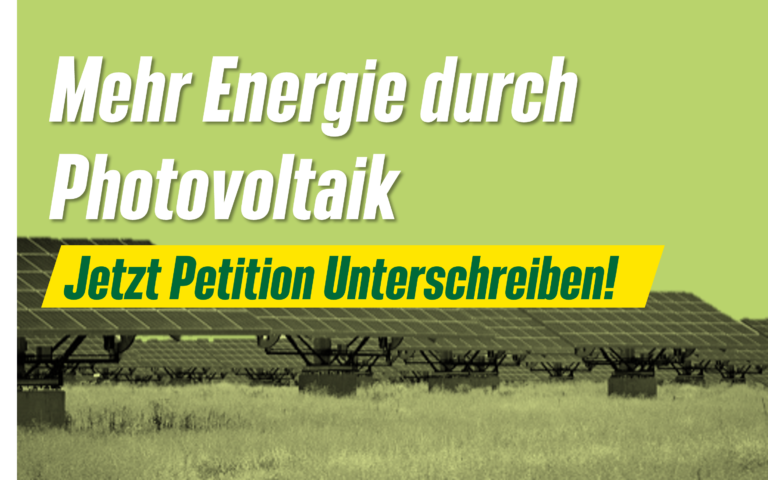 openPetition: Aufhebung der Abregelungspflicht für Photovoltaikanlagen bis 30KWp