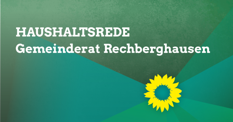 Gemeiderat Rechberghausen: Haushaltsrede