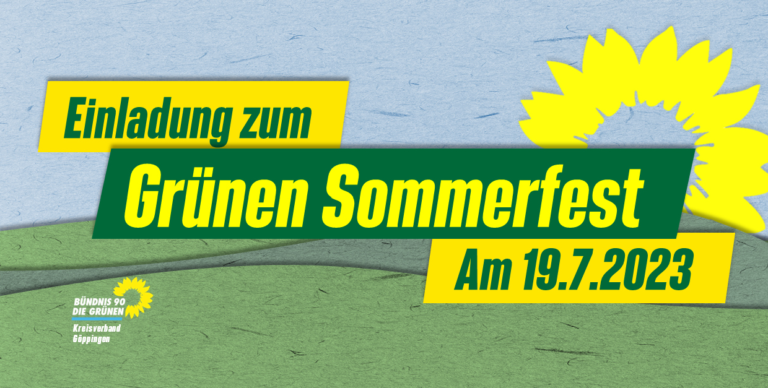 Grünes Sommerfest mit Agnieszka Brugger