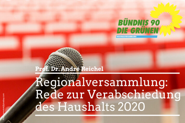 Rede zur Verabschiedung des Haushalts 2020