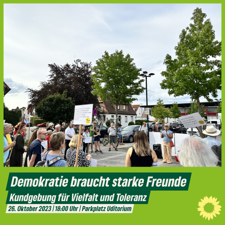 Demokratie braucht starke Freunde – Kundgebung für Vielfalt und Toleranz