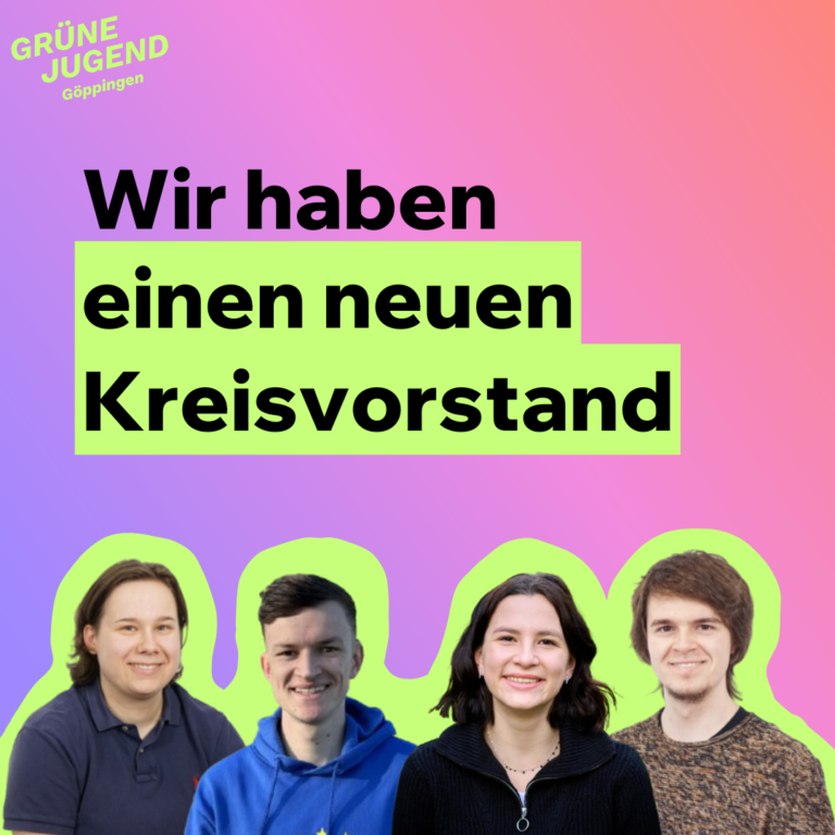 Grüne Jugend Göppingen hat neuen Vorstand