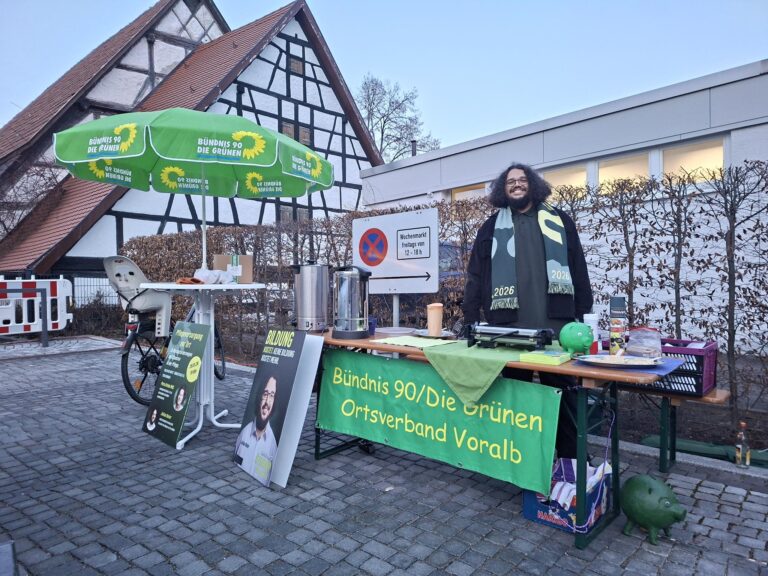 Erfolgreicher Marktstand in Heiningen