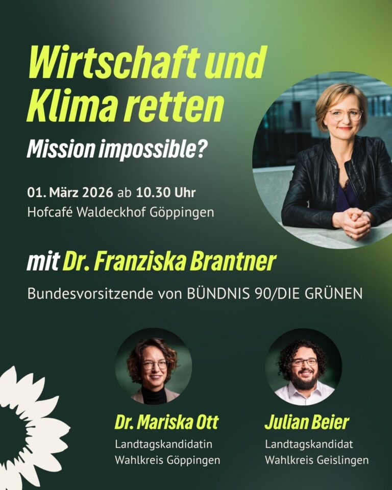 Franziska Brantner zu Gast in Göppingen
