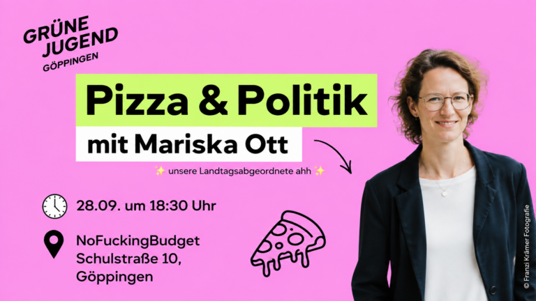 Einladung – Pizza & Politik mit Mariska Ott